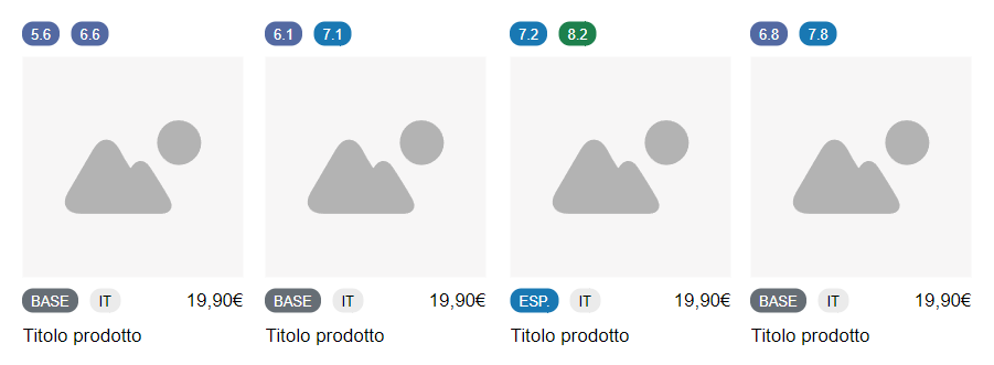 Meeple: visualizzazione elenco prodotti C